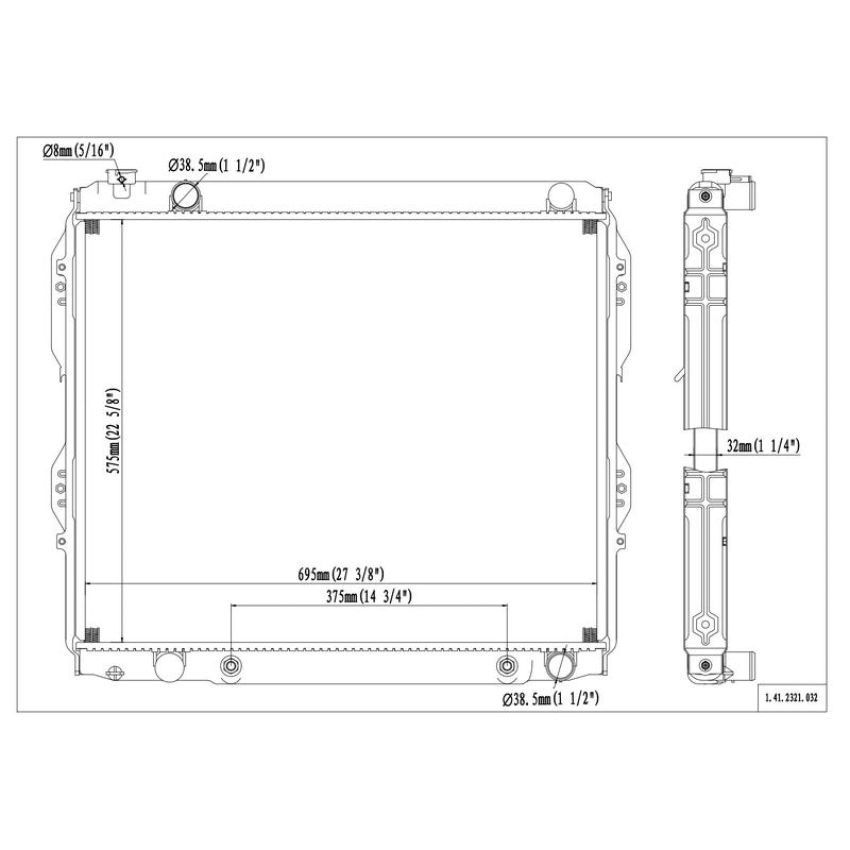 Reach International 41-2321 Radiator