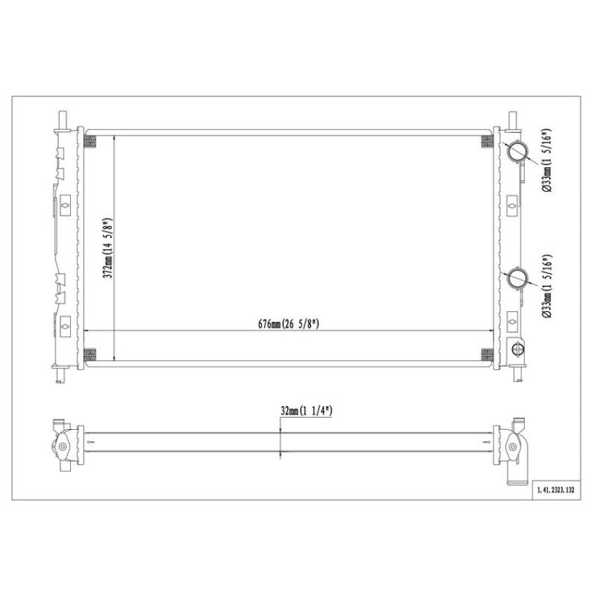 Reach International 41-2323 Radiator