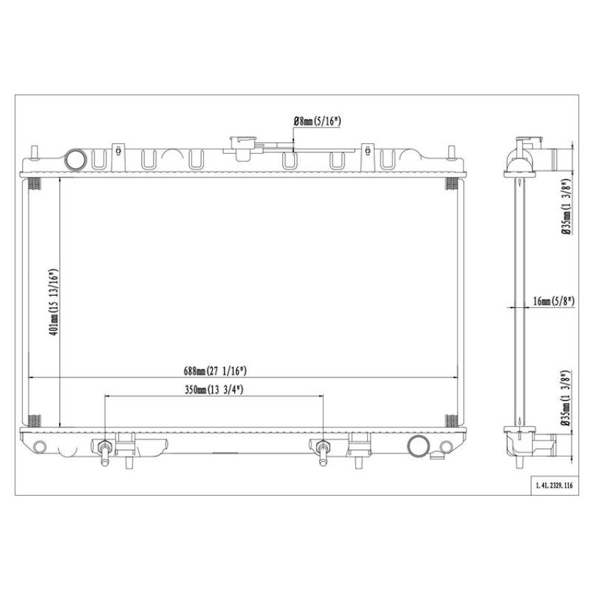 Reach International 41-2329 Radiator