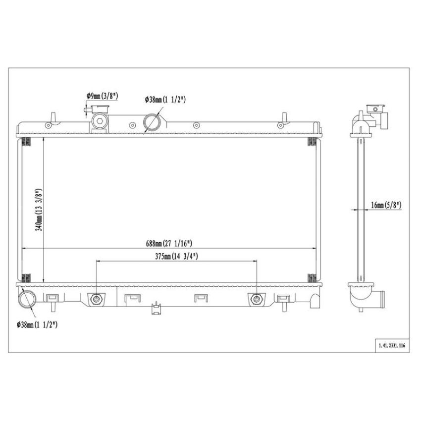 Reach International 41-2331 Radiator