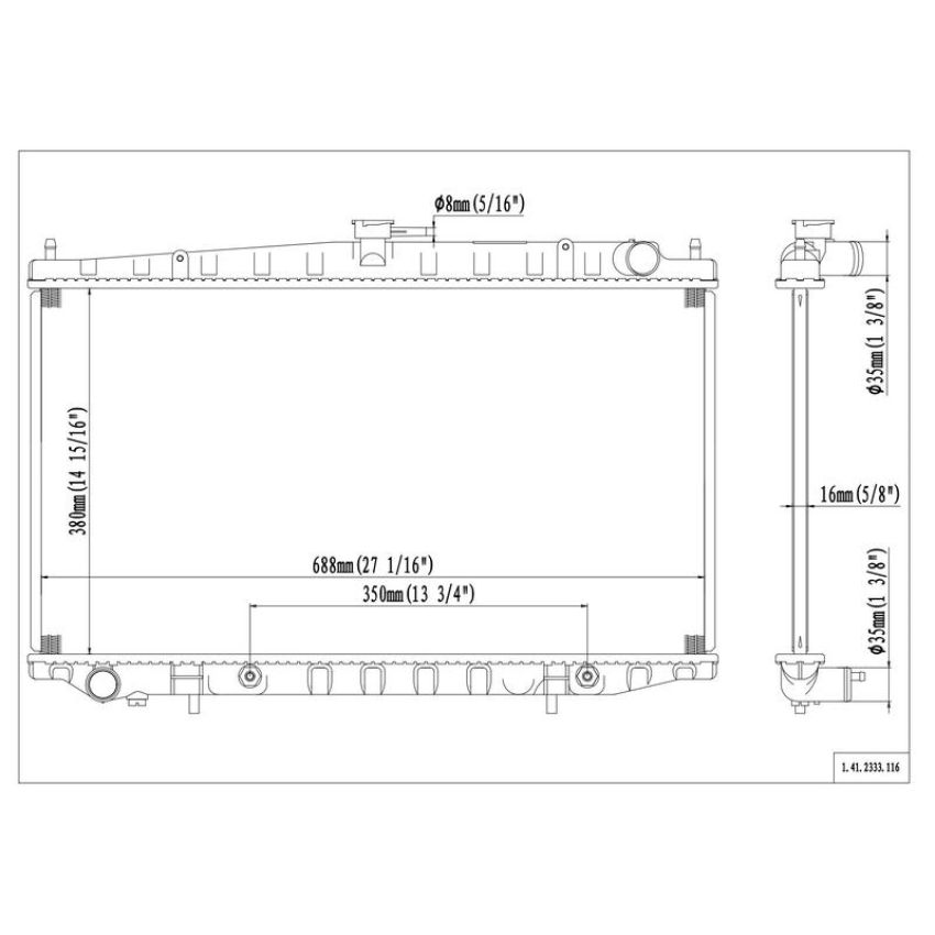 Reach International 41-2333 Radiator