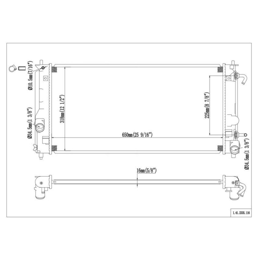Reach International 41-2335 Radiator