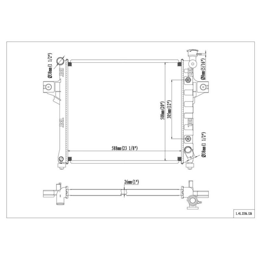 Reach International 41-2336 Radiator