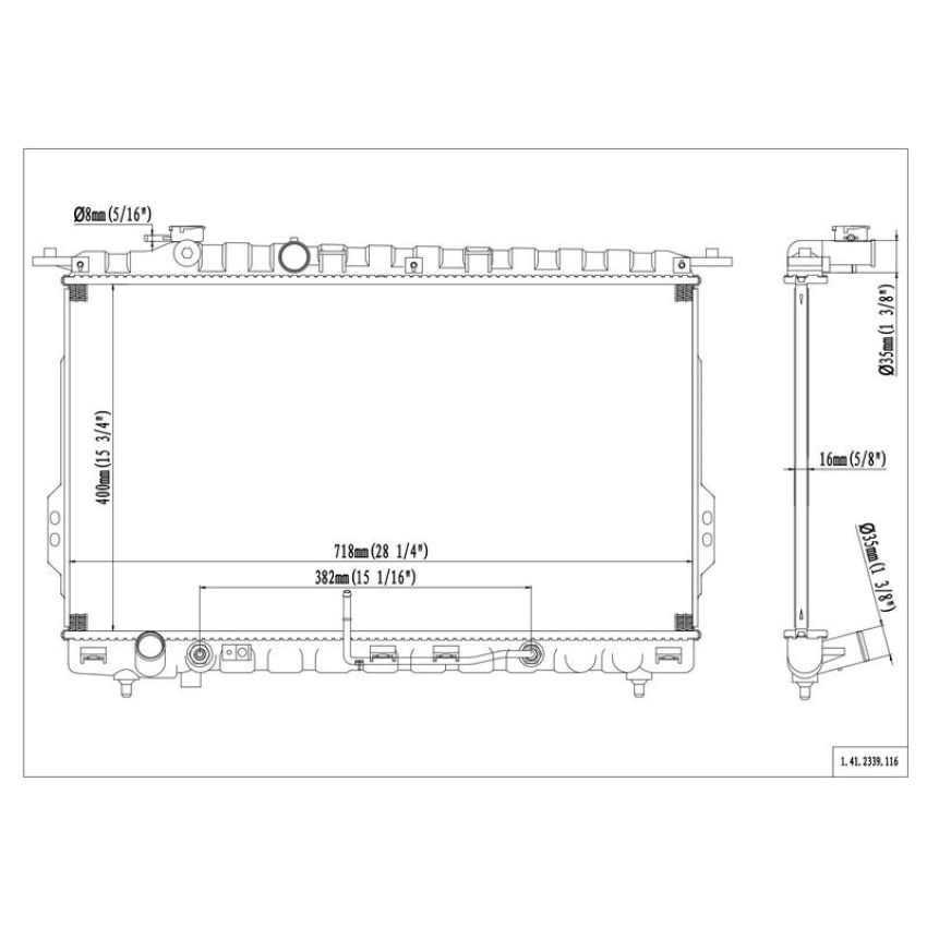 Reach International 41-2339 Radiator
