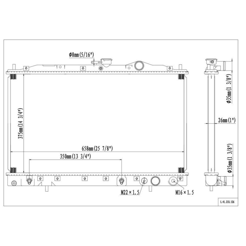 Reach International 41-233 Radiator