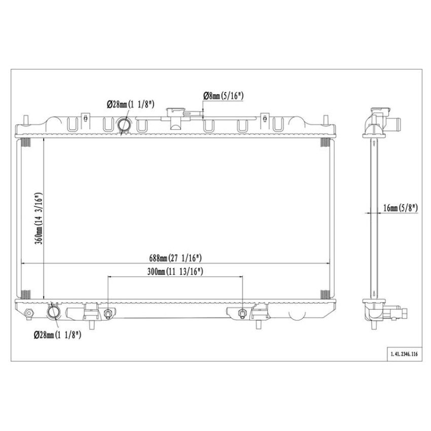 Reach International 41-2346 Radiator