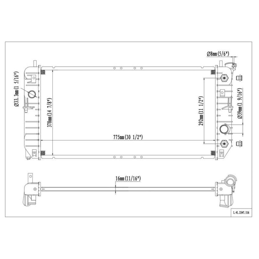 Reach International 41-2347 Radiator
