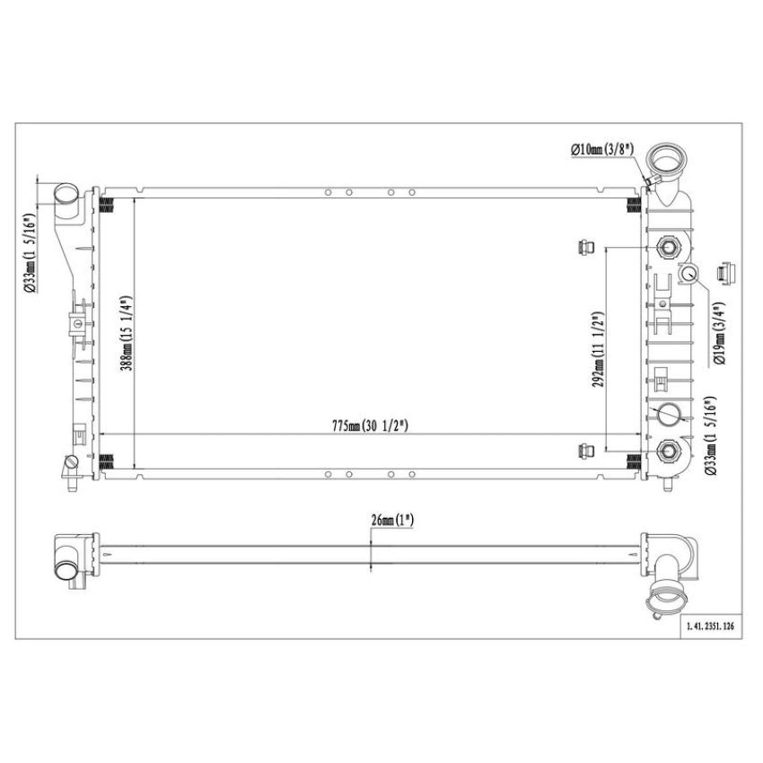 Reach International 41-2351 Radiator