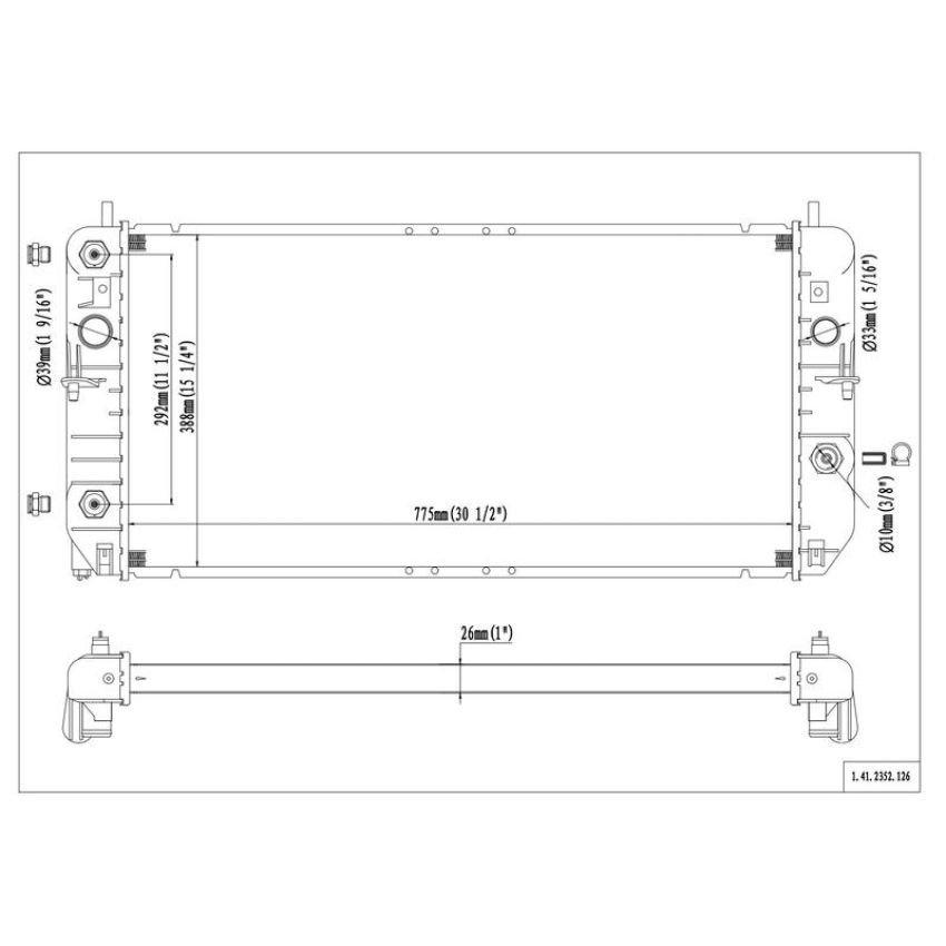 Reach International 41-2352 Radiator