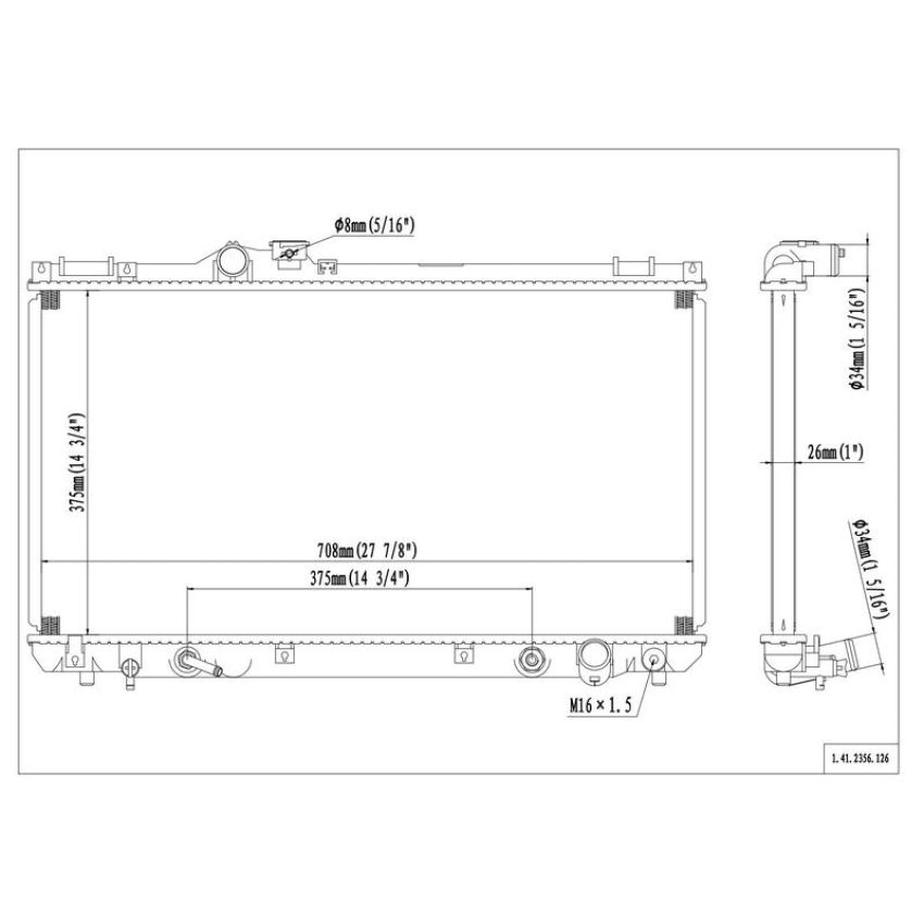 Reach International 41-2356 Radiator