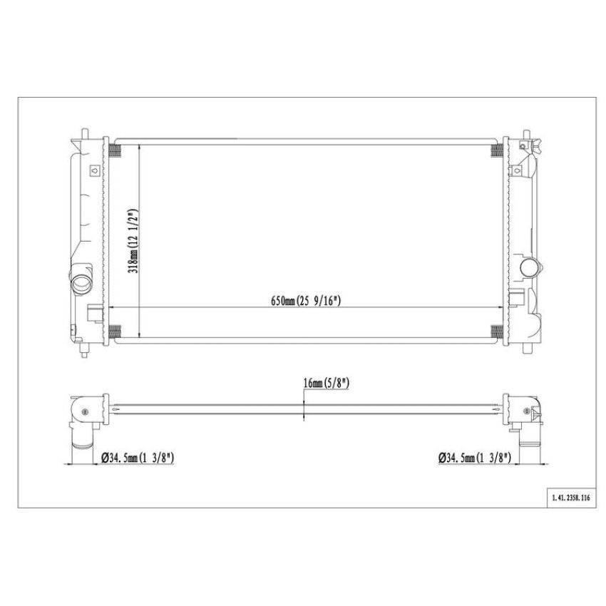 Reach International 41-2358 Radiator
