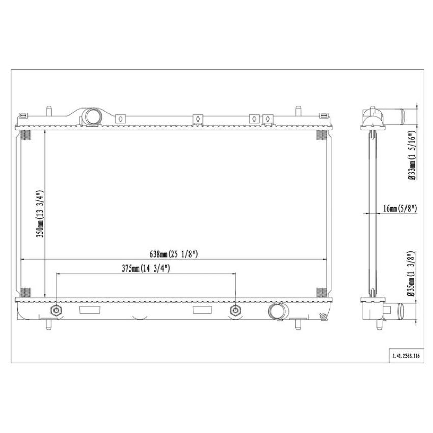 Reach International 41-2363 Radiator
