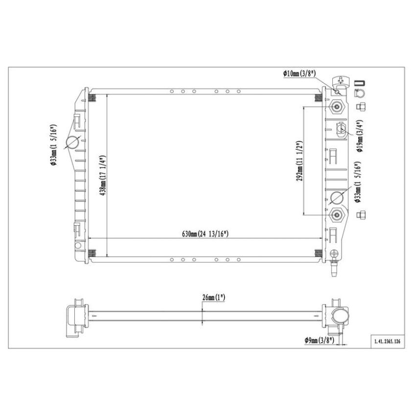 Reach International 41-2365 Radiator