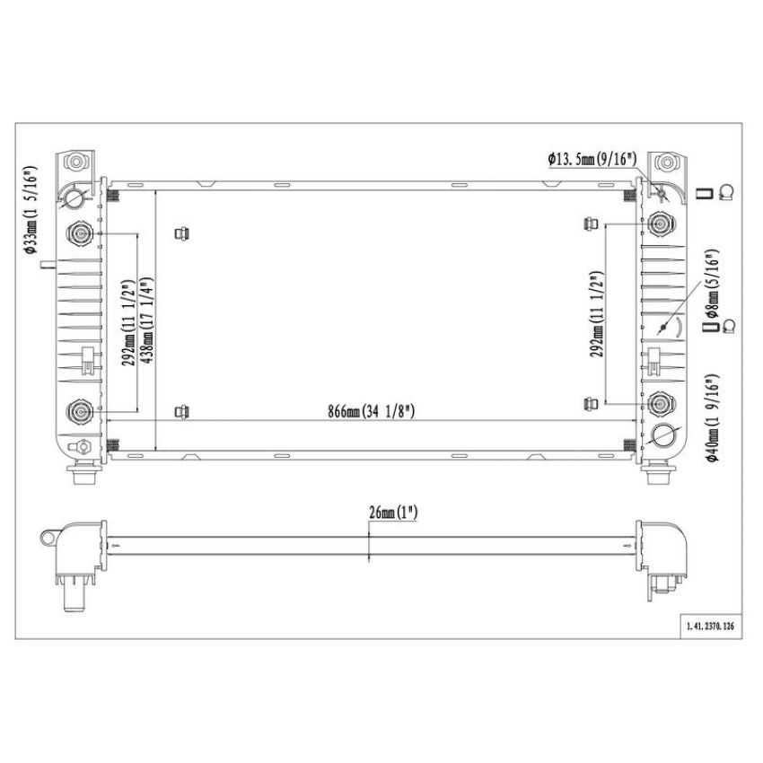 Reach International 41-2370 Radiator