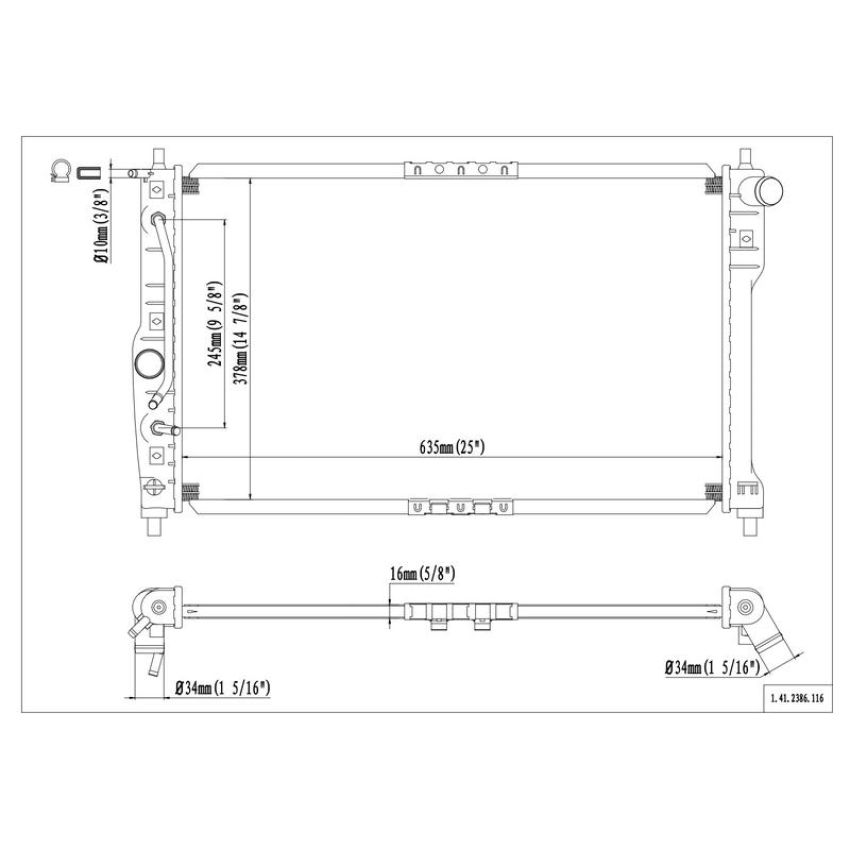 Reach International 41-2386 Radiator