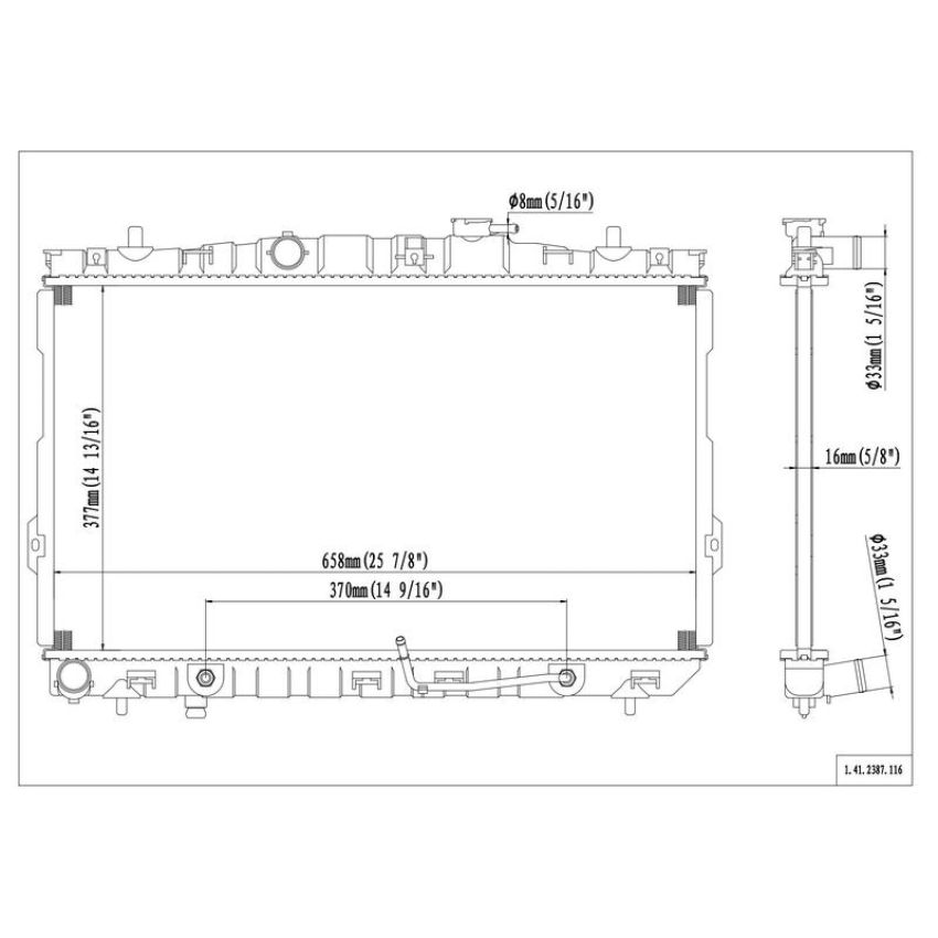 Reach International 41-2387 Radiator