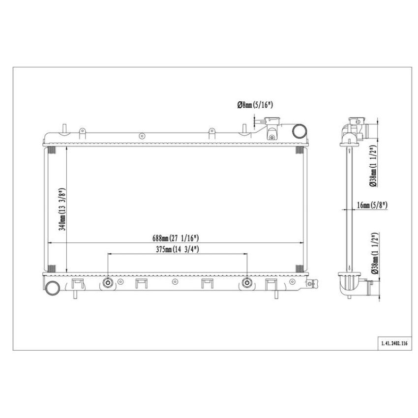 Reach International 41-2402 Radiator