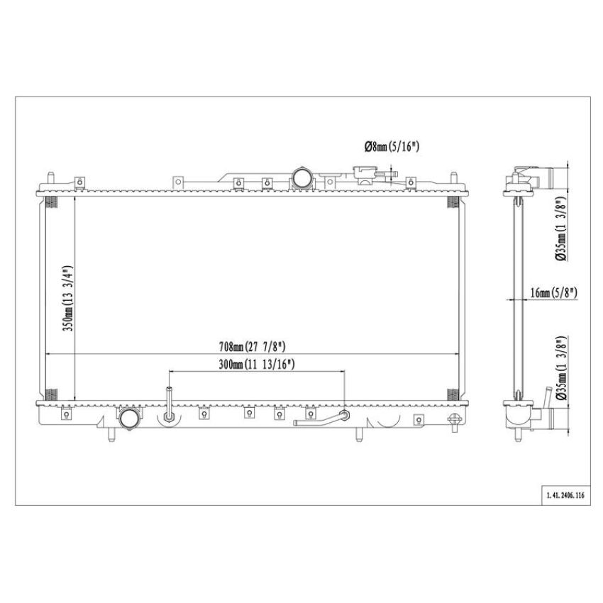 Reach International 41-2406 Radiator