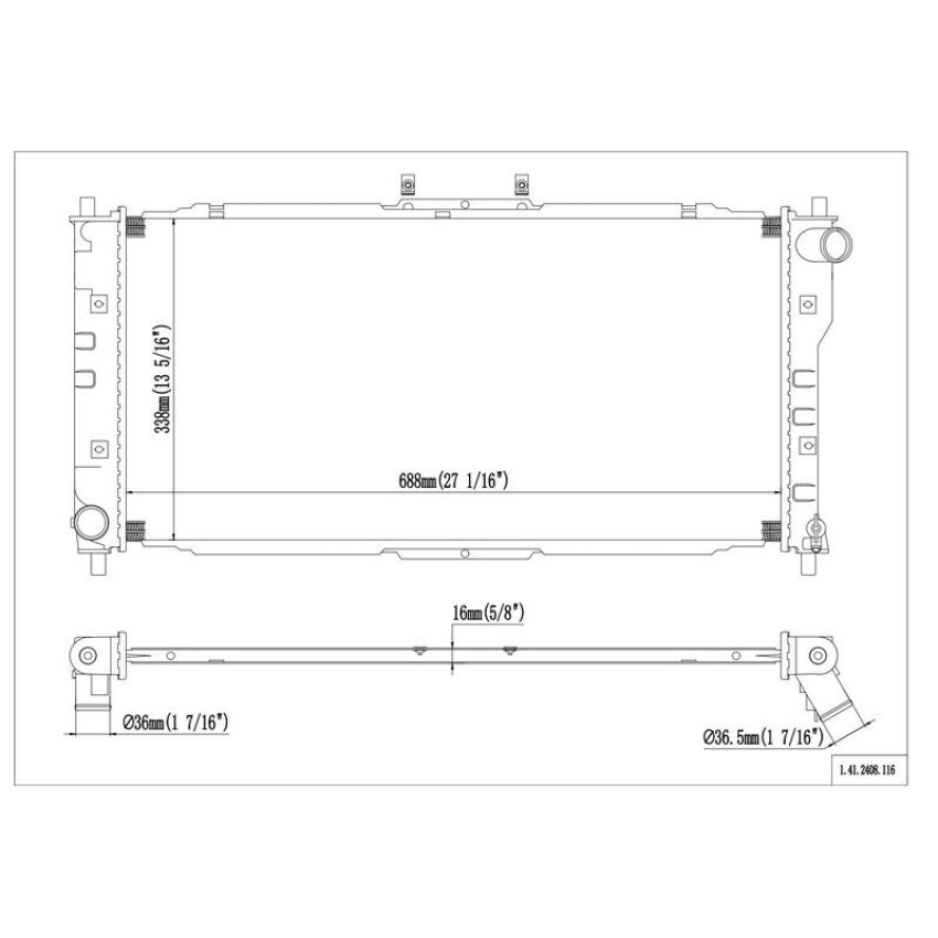 Reach International 41-2408 Radiator