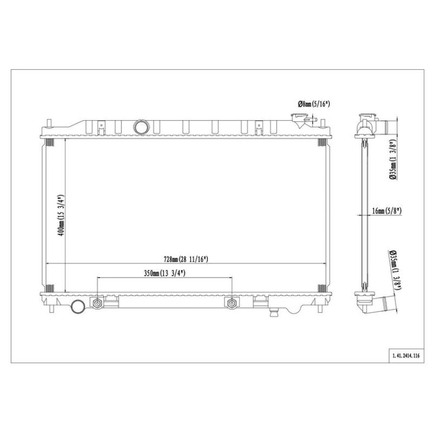 Reach International 41-2414 Radiator