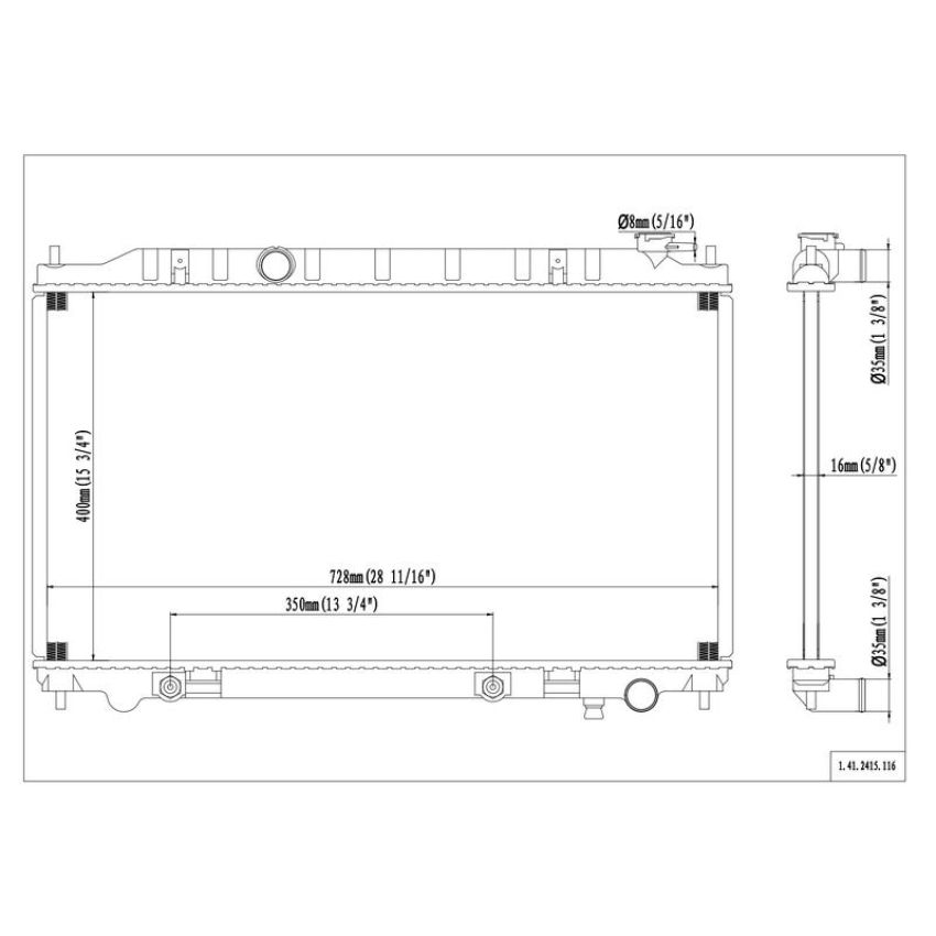 Reach International 41-2415 Radiator