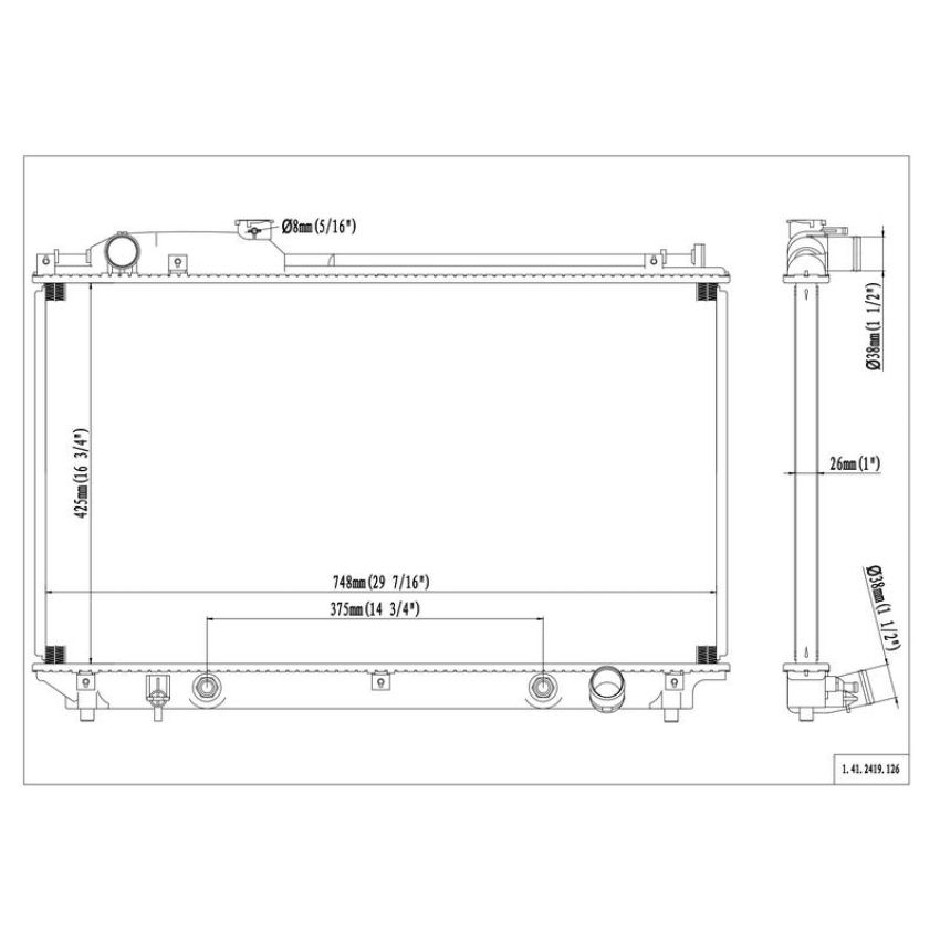 Reach International 41-2419 Radiator