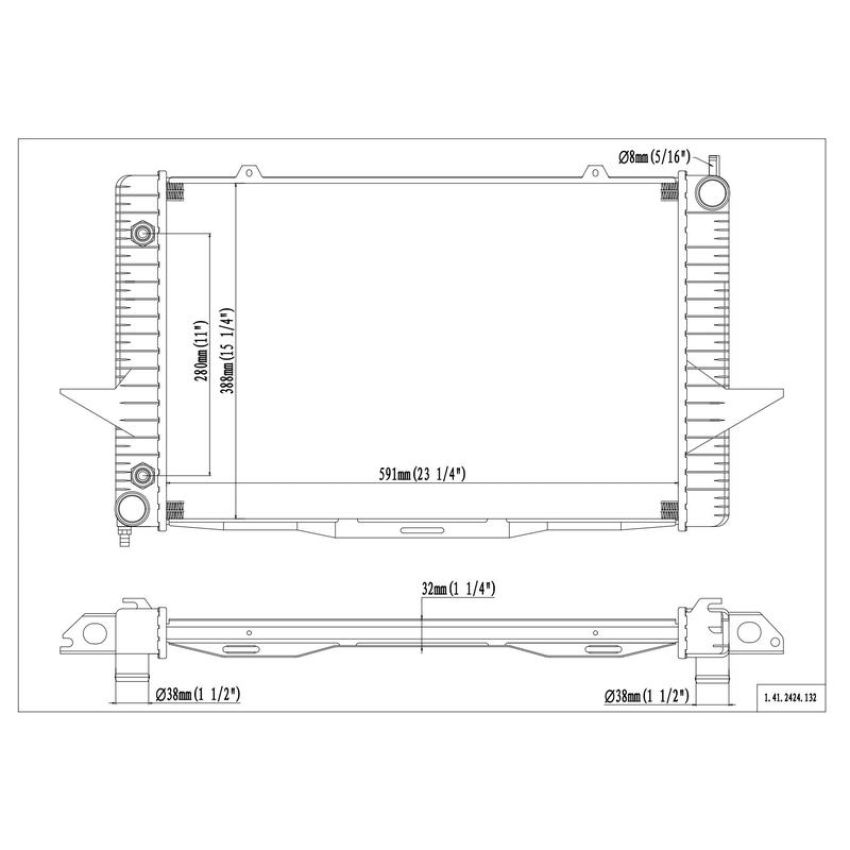 Reach International 41-2424 Radiator