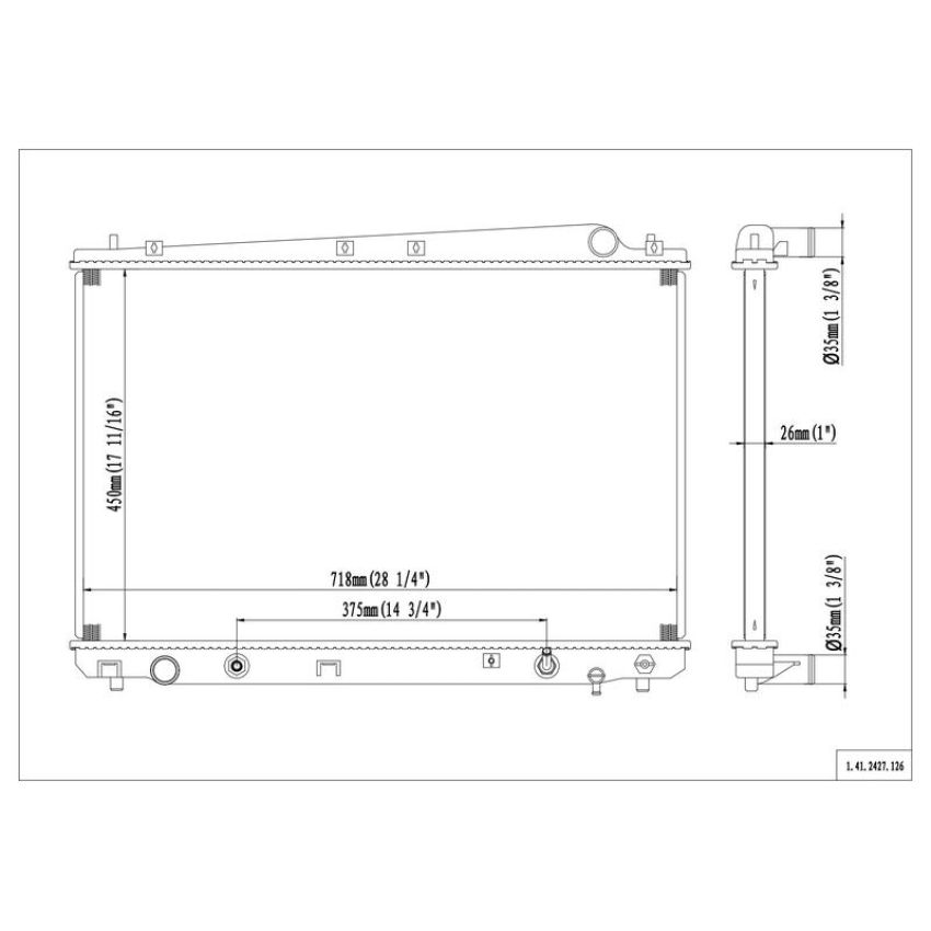 Reach International 41-2427 Radiator