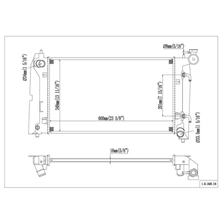 Reach International 41-2428 Radiator