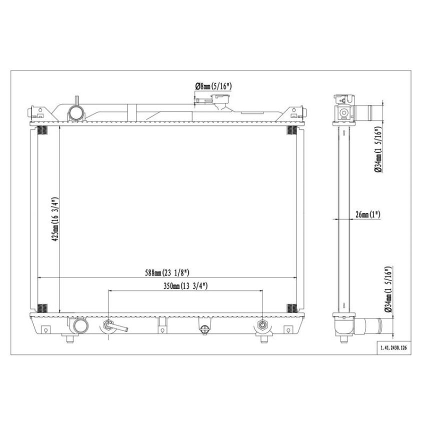 Reach International 41-2430 Radiator