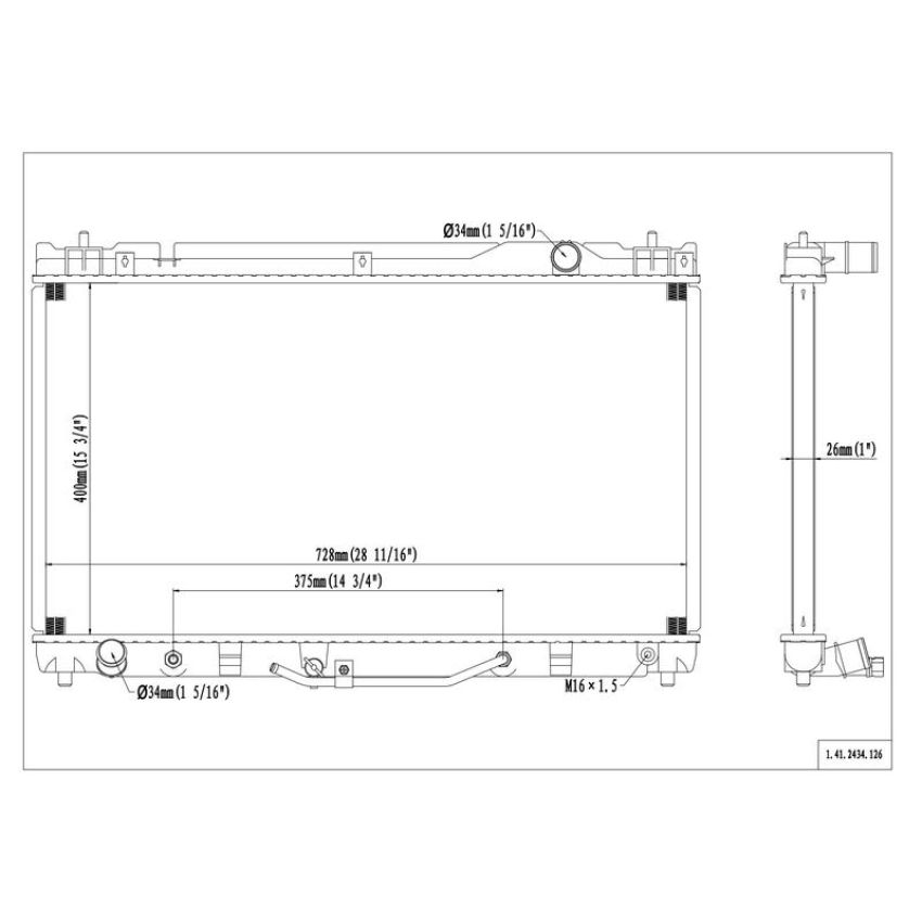 Reach International 41-2434 Radiator