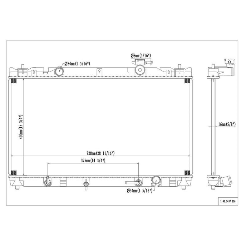 Reach International 41-2437 Radiator