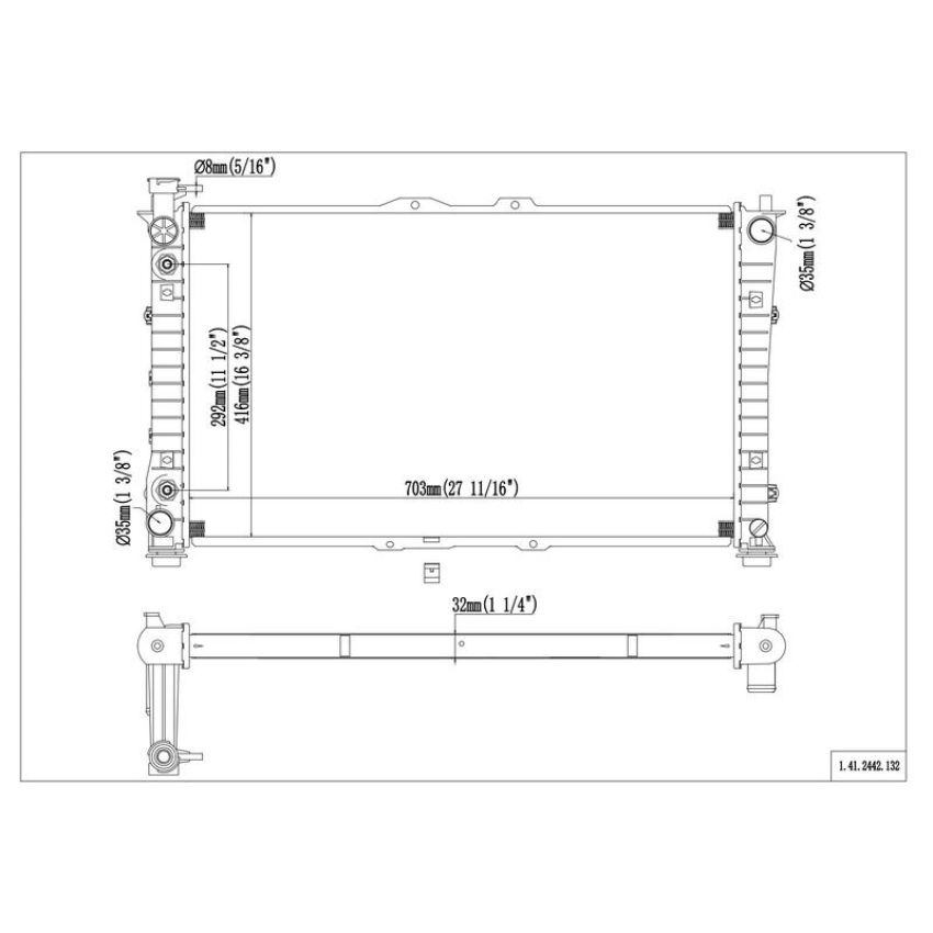 Reach International 41-2442 Radiator
