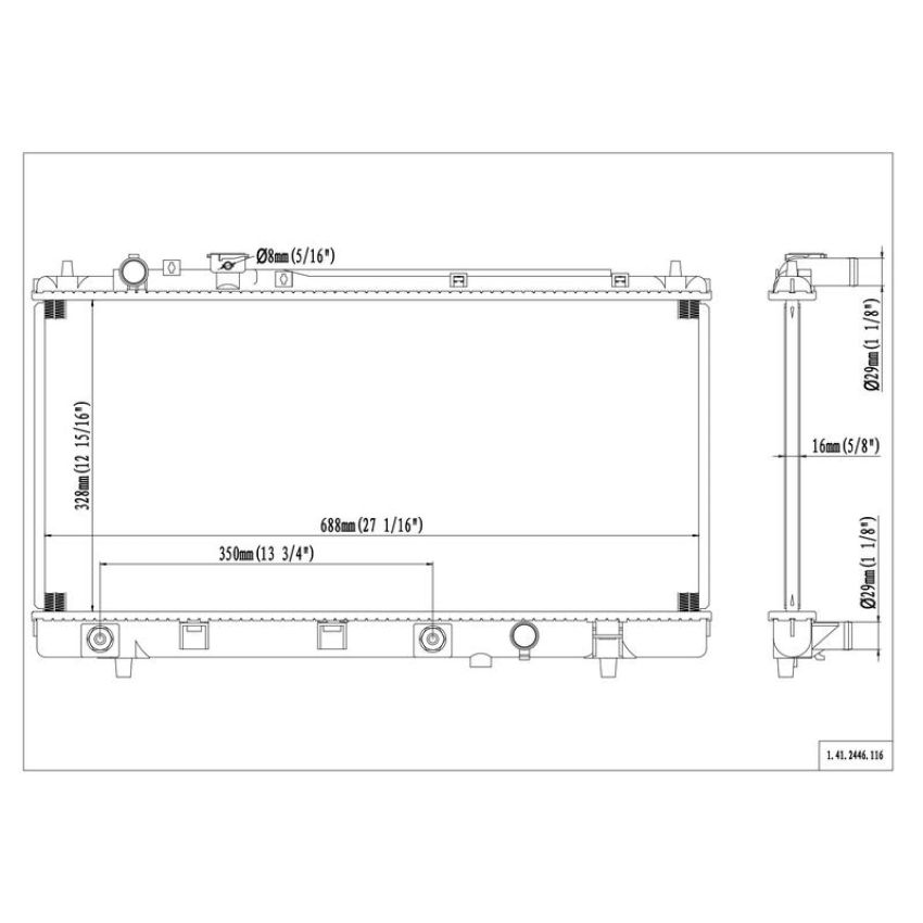 Reach International 41-2446 Radiator