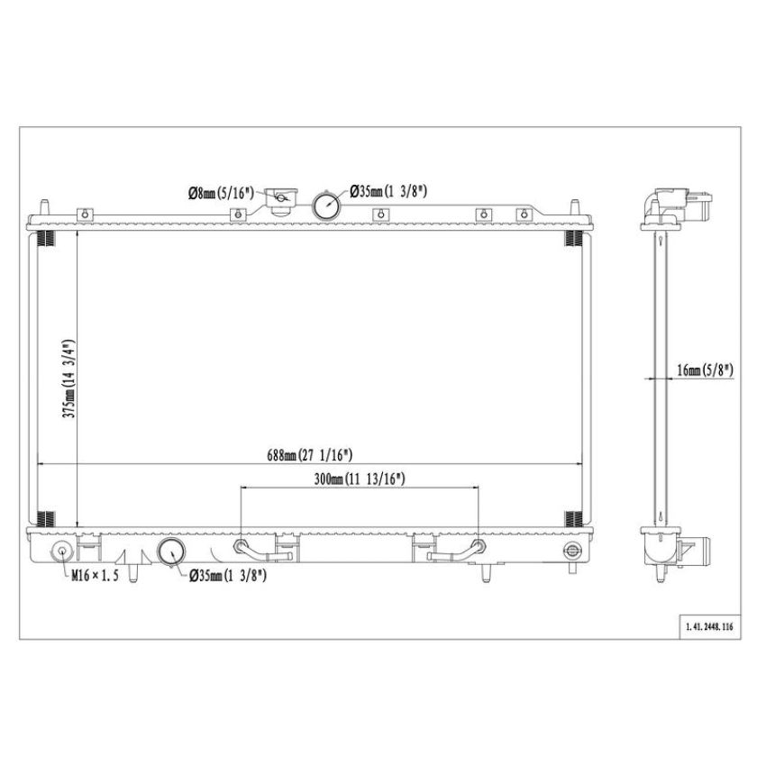 Reach International 41-2448 Radiator
