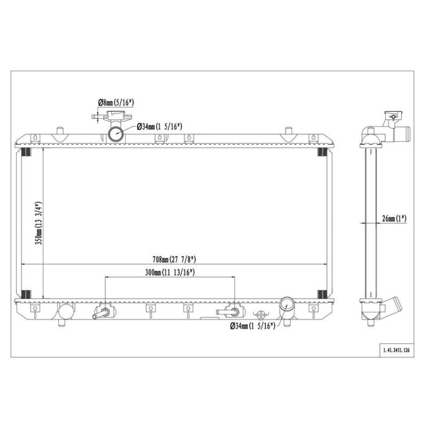 Reach International 41-2451 Radiator