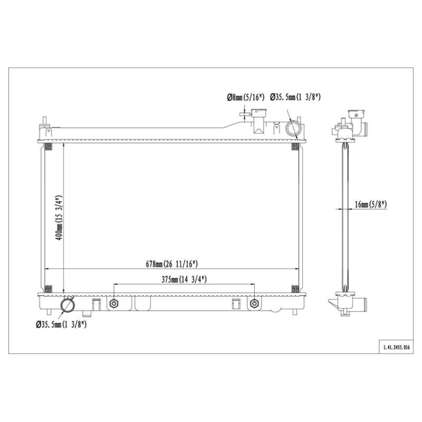 Reach International 41-2455 Radiator