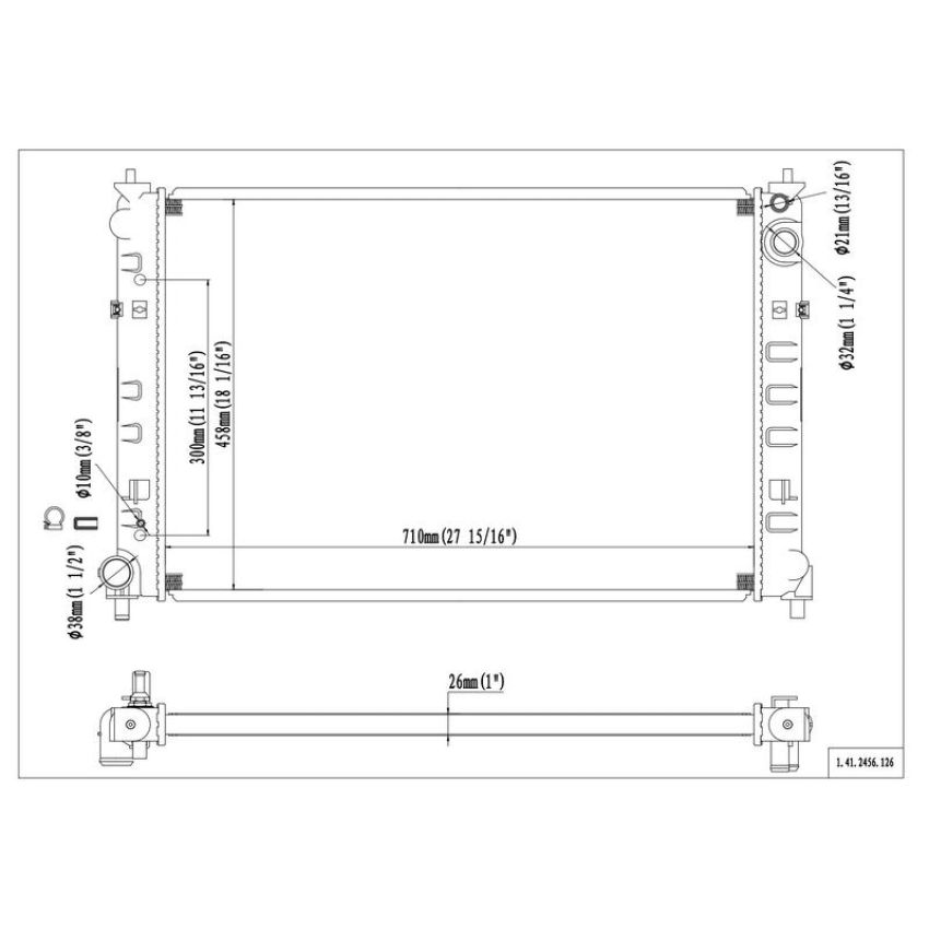 Reach International 41-2456 Radiator