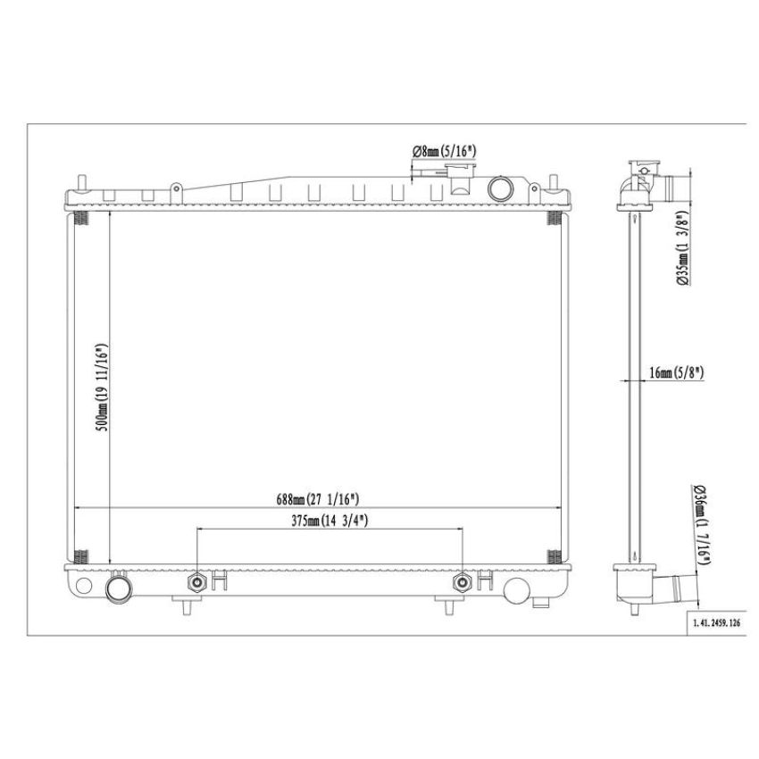 Reach International 41-2459 Radiator