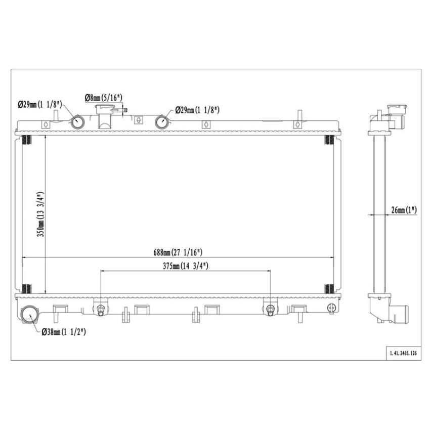 Reach International 41-2465 Radiator
