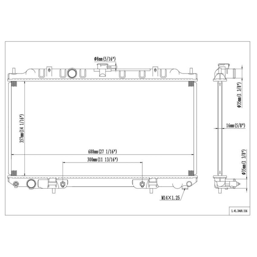 Reach International 41-2469 Radiator