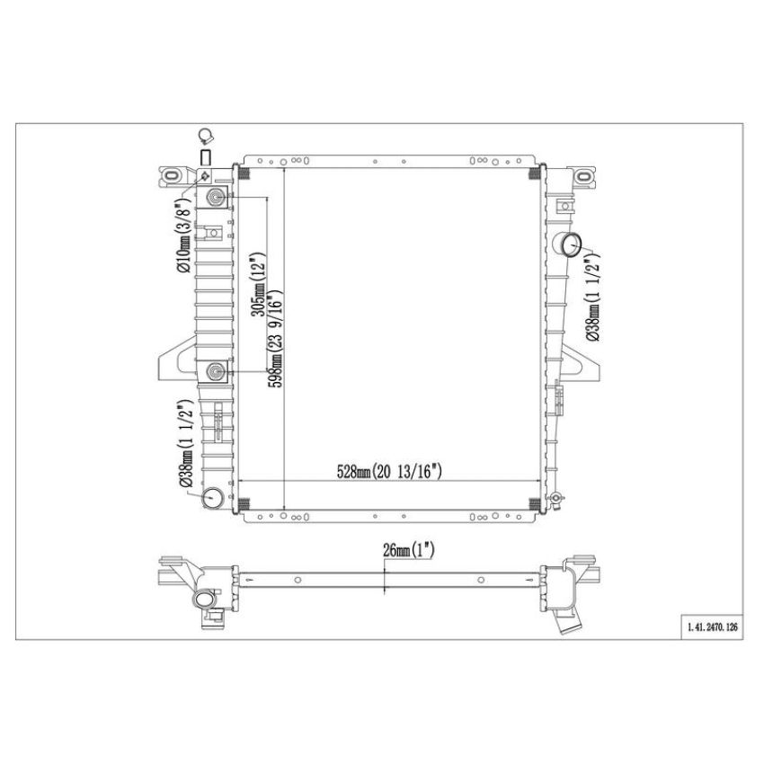 Reach International 41-2470 Radiator