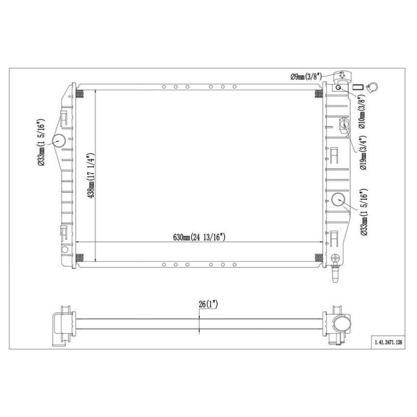 Reach International 41-2471 Radiator