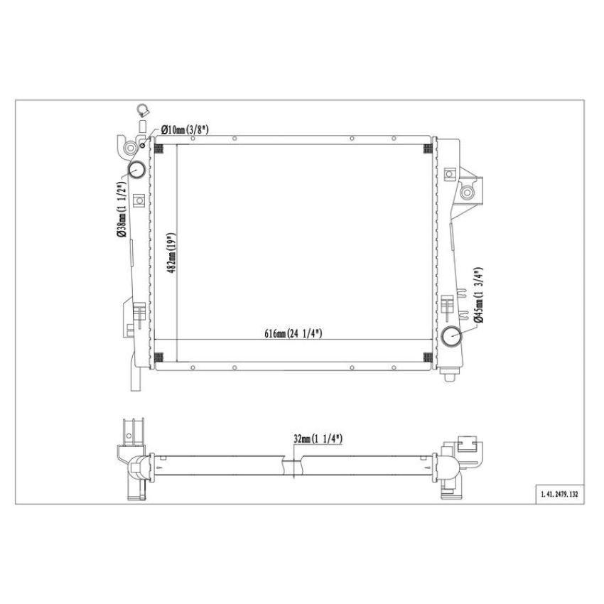 Reach International 41-2479 Radiator