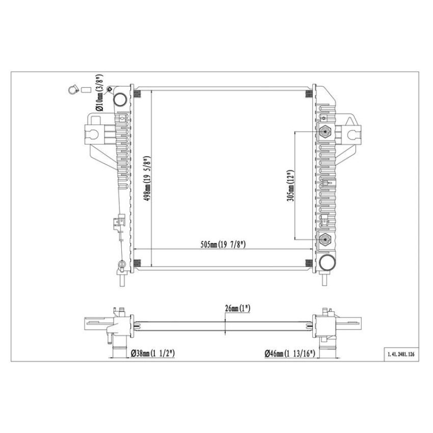 Reach International 41-2481 Radiator