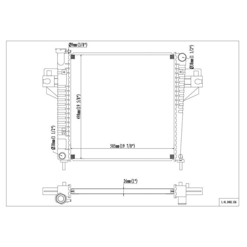 Reach International 41-2482 Radiator