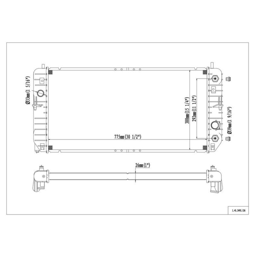 Reach International 41-2492 Radiator