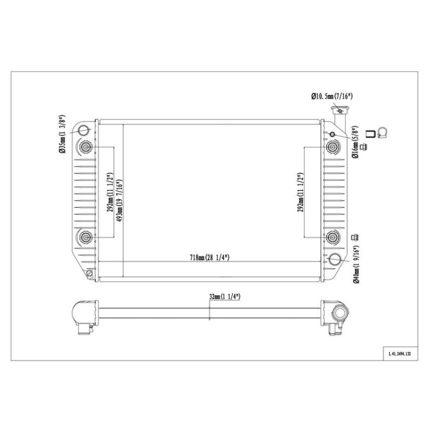 Reach International 41-2494 Radiator