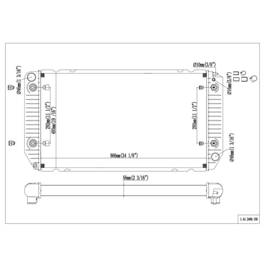 Reach International 41-2499 Radiator