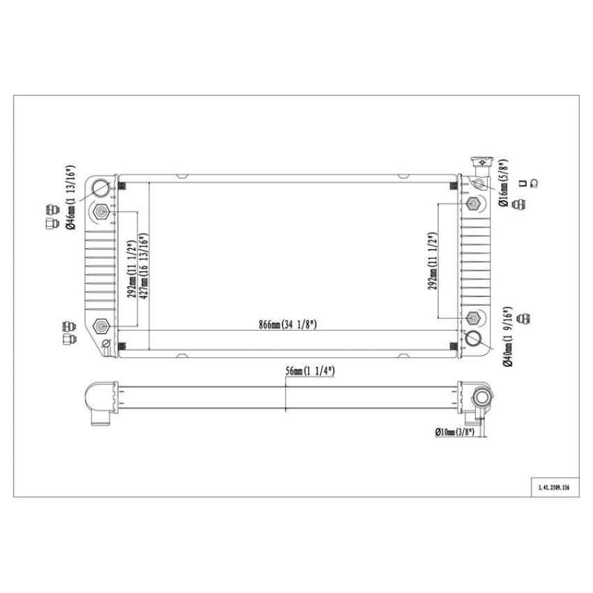 Reach International 41-2509 Radiator